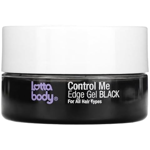 Lottabody Control Me Edge Gel with Coconut & Shea Oils For All Hair Types, Black, 2.25 Ounce (Pack of 1) Cover