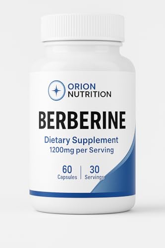 Orion Nutrition Berberine, 1200mg per Serving, 60 Capsules, 30 Servings