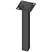 Price comparison product image Element System 18133-00293 200 mm Length 25 x 25 mm Diameter Square Steel Pipe Furniture Legs includes Screw-Mounting Plate - Black (4-Piece)