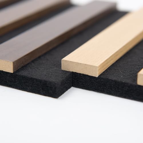 Image of Art3d Wood Slat Panels, Soundproof Drop Ceiling, 4 Multi-Color, Sample Pack