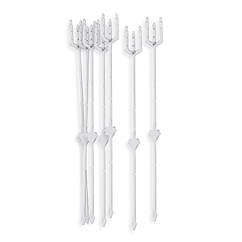 Darice 47-95-09 Floral Cardette Card Holder 9 Inches 10 Pieces, Clear