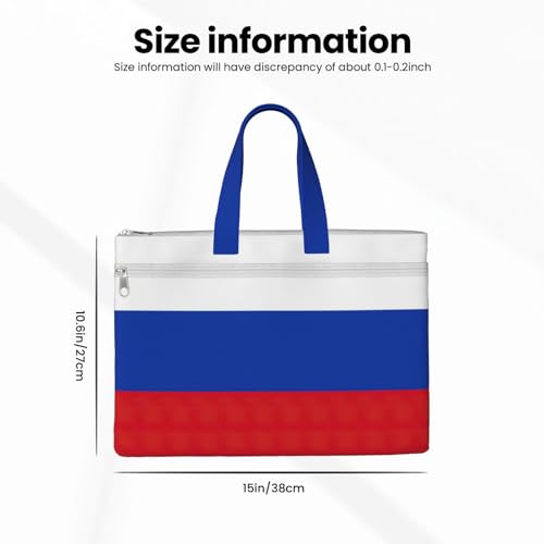 Russian Flag Canvas Document Bag Briefcase For Professionals And Executives4