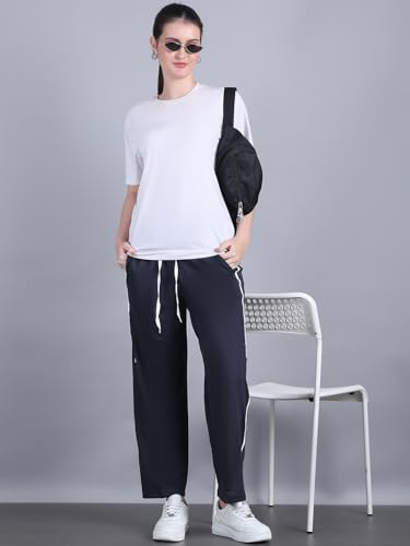 Image of Mack Jonney Striped | Relaxed Fit | Polyster Lycra Trackpant for Women-M01
