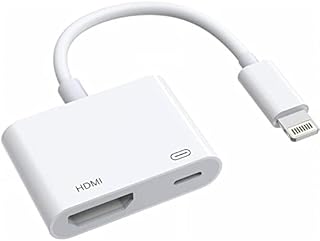[Apple MFi Certified] Apple Lightning to HDMI Adapter for iPhone to TV, 1080P Digital AV Adapter Sync Screen Connector Cable Compatible for iPhone 14 13 12 11 XS XR X 8 iPad to HDTV Projector Monitor