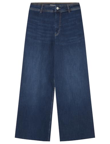 Springfield Vaqueros Culotte de Tiro Alto, Azul Acero, 38W/27L para Mujer