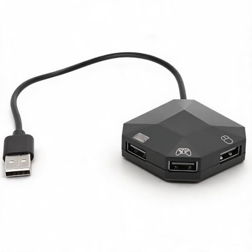 Keyboard and Mouse Converter Adapter Compatible with Game...