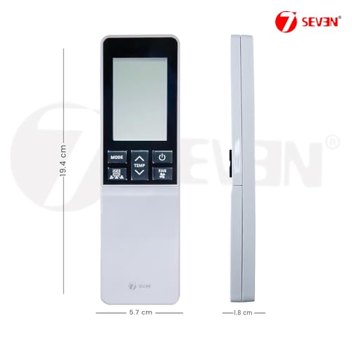 Image of 7SEVEN Compatible AC Remote for Hitachi Split AC and Cassette Air Conditioner The Model of Remote Control is 236, Exact Match with Original Remote No Pairing Required use New AAA Alkaline Battery.
