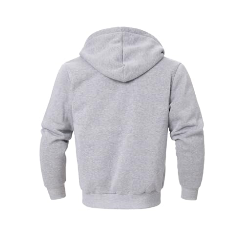 Image of TanBridge Plaid Flannel Hoodie Sherpa Fleece Lined Shirt Jacket Cotton Hoodies Zip Up Winter Warm Coat