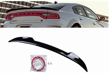 Glossy Black Rear Spoiler Compatible with 2011-2022 Dodge Charger RT
