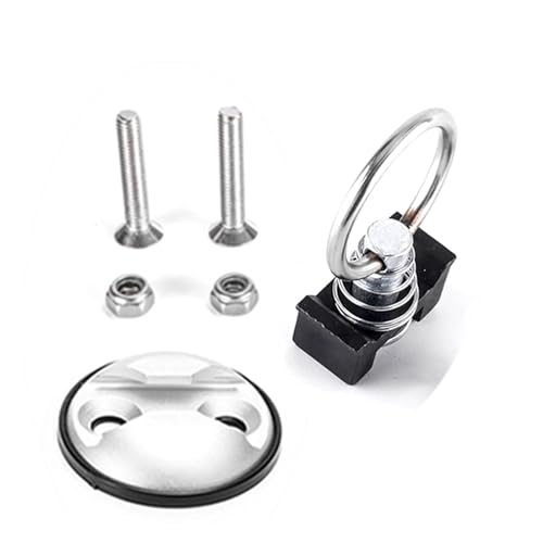 LoRier Universelles Off-Road-Motorrad-Ankerbefestigungs-Ankerpunkt-Festringbolzen-Befestigungsset ATV UTV (Color : Silver)