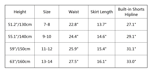 Kid1234 Girls Tennis Skirt High Waisted Golf Skort Athletic Skirt For Kids Running Quick Dry Workout With Pockets And Shorts Green #TOP3