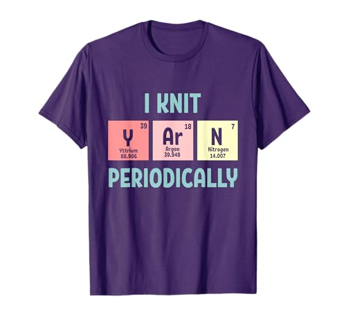 Knitting Gift Knit Periodically Crochet Knitting T-Shirt