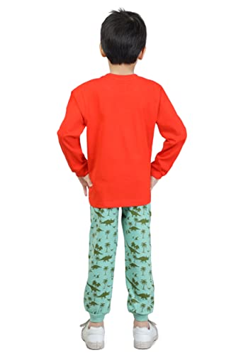 Image of BABA AND BABY Long Sleeves Round Neck T-Shirt and Pant Set for Baby Boys