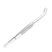 Rpanle Pinzas de Acero Inoxidable, Pinzas de Codo de Acero Inoxidable, con Puntas Dentadas de Precisión (15.5 cm)