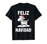 Photo Gallery feliz navidad zebra natale spagnolo spagna maglietta Photo Gallery feliz navidad zebra natale spagnolo spagna maglietta