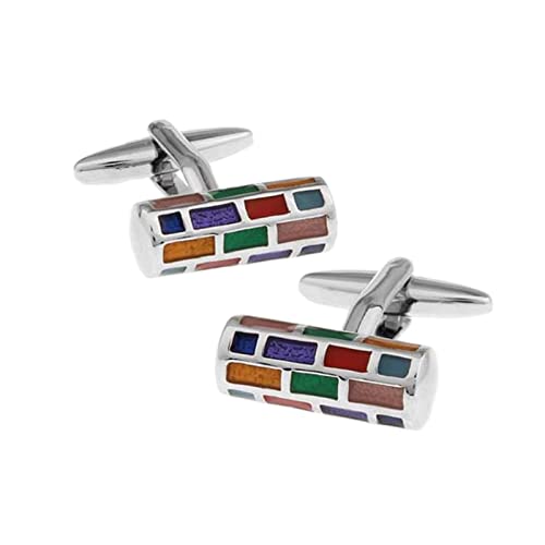 Set de Mancuernillas para Hombre Daesar Vintage Plateadas miniatura 1