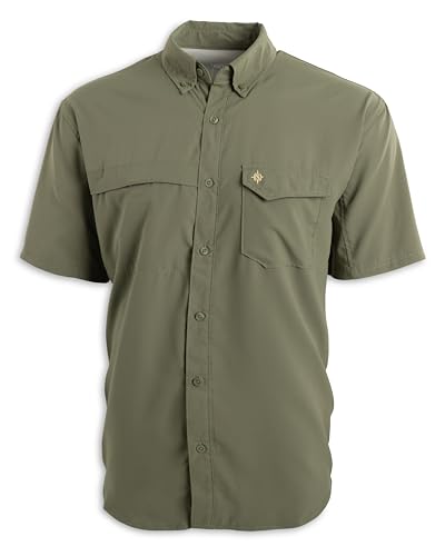 Nomad Men's Stretch Lite Short Sleeve Performance Hunting Button Down Shirt