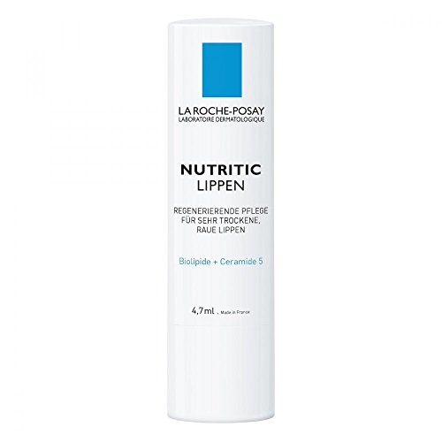 La Roche-Posay Nutritic Lip Balm for Very Dry Lips, Soothes and Repairs Chapped Lips with Shea Butter and Ceramides, 0.15 Fl Oz (Pack of 1)