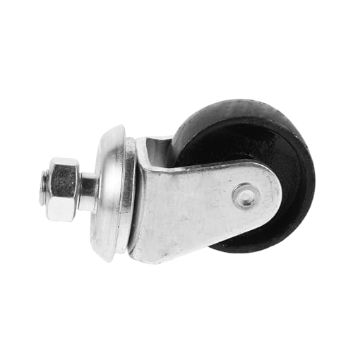 Roulette pour cric hydraulique 4 tonnes pivotante à tige filetée en métal