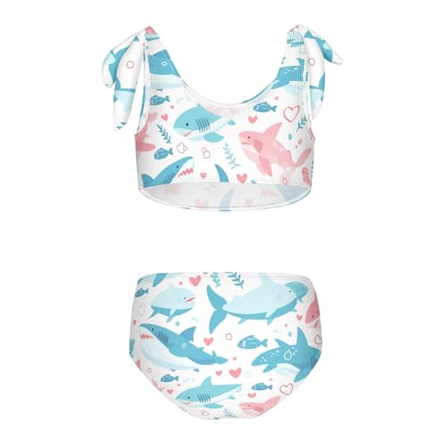 KLL Ocean Fish sea Masco Girls 2 Pieces Bikini Sets Scoop Neck Swimsuit Swimming Suits Adjustable Shoulder Strap2