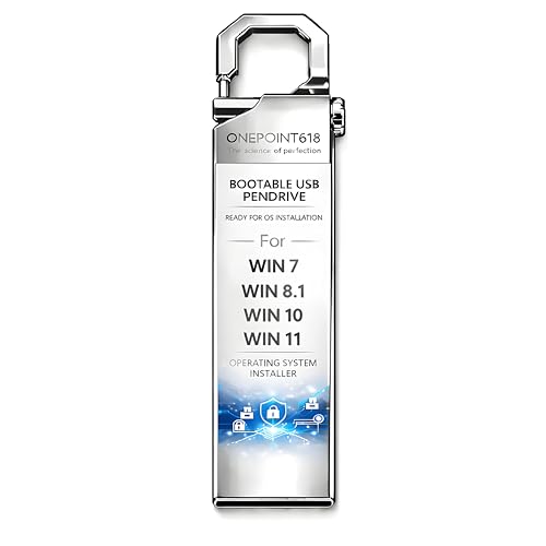 Image of Bootable USB Pendrive for OS Installation | Windows 7, 8.1, 10 & 11 Compatible | System Repair & Recovery Flash Drive for Laptop & Desktop