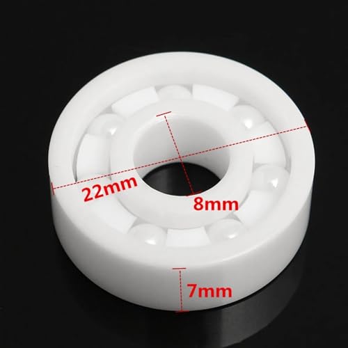 Roulement céramique 608 CE en zircone ZrO2 premium ABEC-9