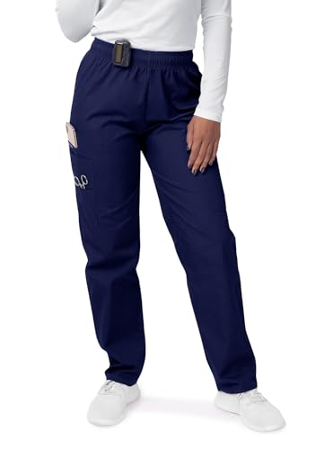 Sivvan Scrubs for Women - Drawstring Cargo Scrub Pants - S8200 - Navy - M