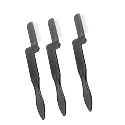 FOMIYES Beauty Comb Set 3pcs Eyelash Comb Brush Eyebrow Brush Perfect for Lash and Brow Care