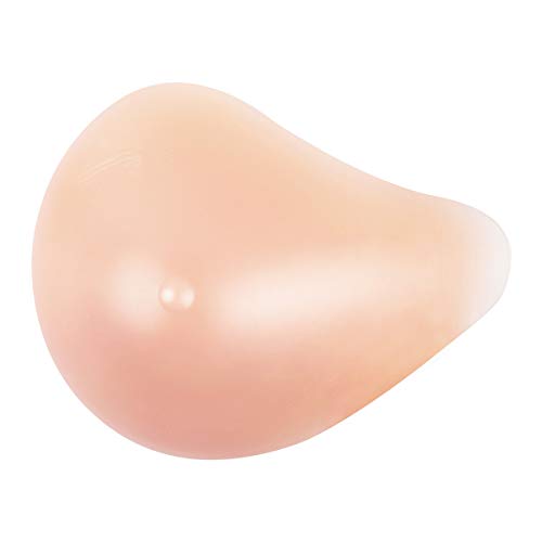 MOOVANT Silicone Breast Form Mastectomy Prosthesis Armpit Make Up A B C D Cup,Left Side Only,400g (C Cup)