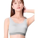 [ウイング/ワコール] Wing Sports スポーツブラ スポーツ時のゆれからバストを守る【SPORTSゆれケアBra】 U字バック ノンワイヤー スポブラ ランニング フィットネス ヨガブラ ジムウェア SB4000 レディース GY M