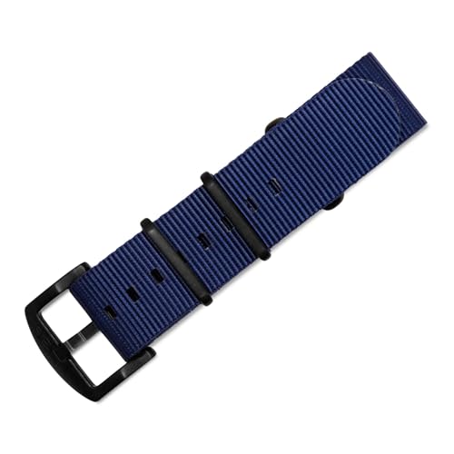Image of BluShark - Original Collection Military-Style Waterproof Watch Strap, Fits All Timepiece Brands, Durable Nylon Wristwatch Accessories with Stainless Steel Buckle - 18mm, 20mm, 22mm & 24mm Watch Bands