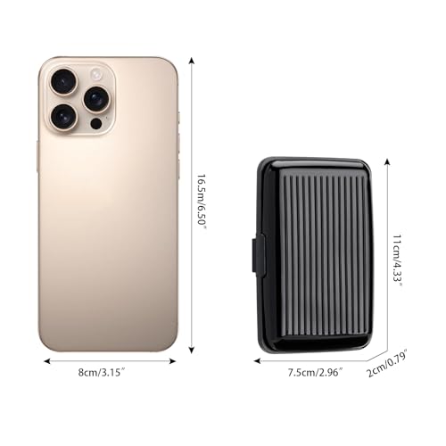 Image of Women Credit Cards Holder,RFID Blocking Protection Aluminum Metal Wallet for Men Women Business Card Holder