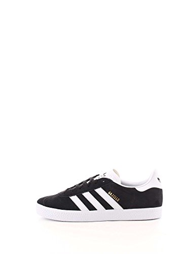adidas Gazelle Baskets Homme, Core Black White Gold Metallic, 38 2/3 EU