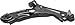 Evan Fischer Front, Right, Lower Control Arm With Ball Joint(s) & Bushing(s) Compatible with Chevrolet Sonic 2012-2020 FWD 951908
