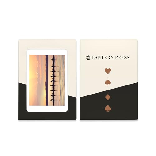 Lantern Press Baraja de 52 cartas poker tamaño adulto miniatura 4