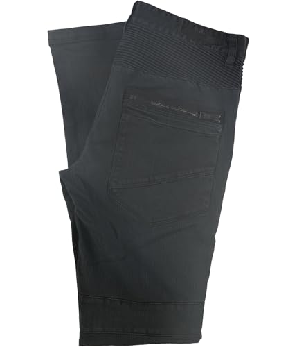 Rogue State Mens Textured Straight Leg Jeans, Black, 32W x 32L2