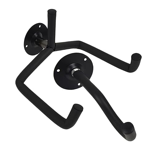 GOOHOCHY 1 Set Horizontal Guitar Wall Mount Hanger Convenient Installation Space Saving Design for Bass and Guitar Display Professional Support for Musical Instruments