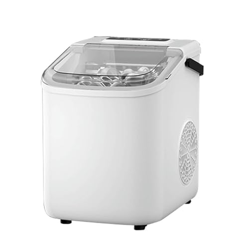 Máquina para hacer hielo de sobremesa AMNOOL, produce hasta 17-22 libras/día, 9 cubos en 6 minutos, con asa de transporte y función de limpieza automática miniatura 1