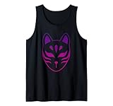 Photo Gallery maschera anime kitsune retro vintage, volpe giapponese canotta Photo Gallery maschera anime kitsune retro vintage, volpe giapponese canotta