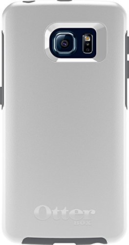 OTTERBOX Symmetry Series Case for Samsung Galaxy S6 Edge - Retail Packaging - Glacier (White/Gunmetal Grey)
