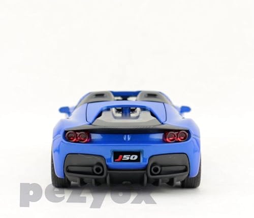 Image of 1 /32 FERARI J-50 Alloy Metal Pull Back Die-cast Car Scale Model with Sound Light Toy for Kids Metal Model Toy Car with Sound and Light (Blue)