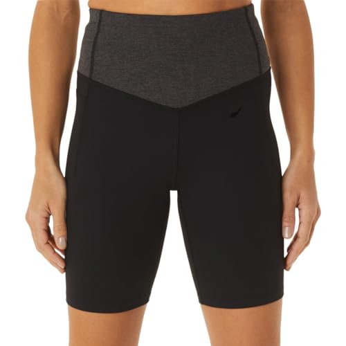  ASICS Flexform Colour Block - Pantaloncini da corsa da donna, colore: Nero, Nero , S