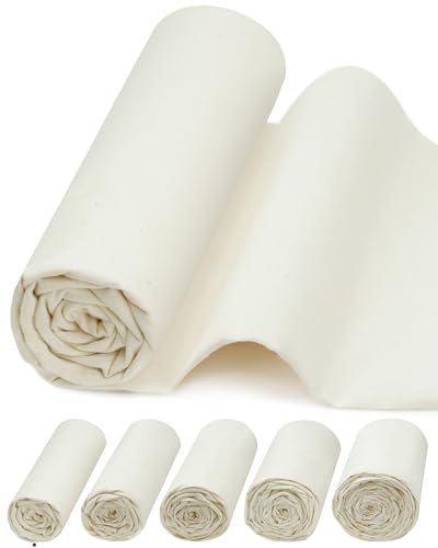 FIVEIZERO 100% Cotton Muslin Fabric by The Yard,63inch x 1Yards