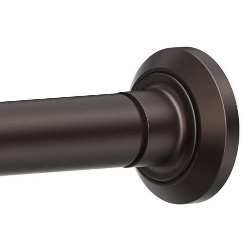 ENJOYBASICS Shower Curtain Rod 30 to 76 Inches Stainless Steel Adjustable Spring Tension Rods No Drill for Bathroom Closet Window Room Divider Never Rust Non Slip Bronze