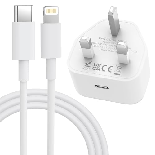 iPhone Charger Fast Charge [MFi Certified] 25W PD USB C Charger with 2M/6FT Fast Charging Cable for iPhone 14/13/12/11 Pro/Pro Max/XS Max/XS/XR/X/SE/8/iPad USB C Wall Chargers Power Adapter