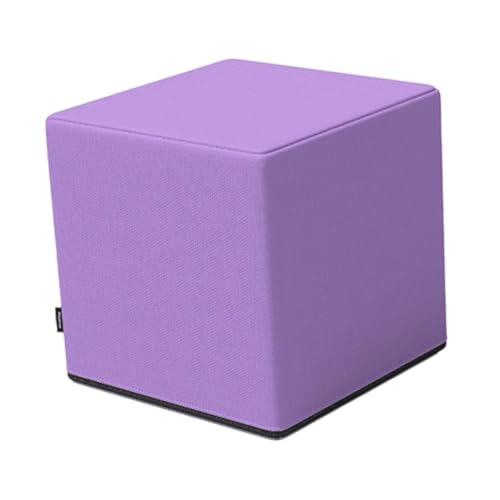 QSTDGVPW Yoga Block Square Non Slip Bottom Yoga Brick Cube Stool for Home Gym Balance Training Pilates, Purple