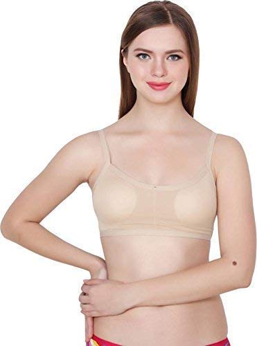 Image of Girls Cotton Lightly Padded, With Removable Pads Non-Wired Bralette Bra