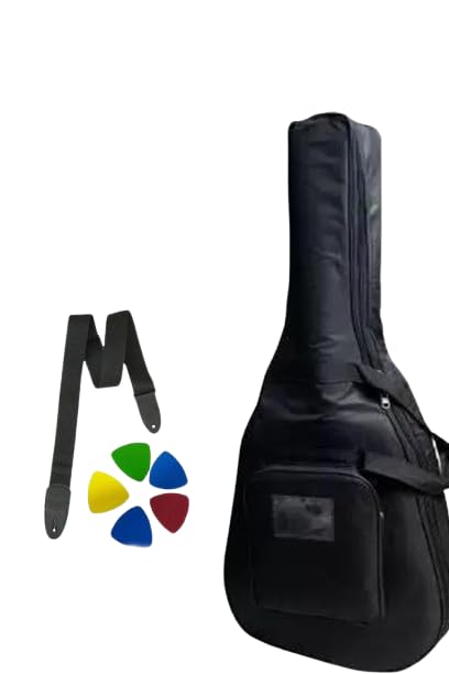 MG MUSIC GALAXY Acoustic Guitar Bag 39 Inches to 42 with Belt with 5PICKS-image-29