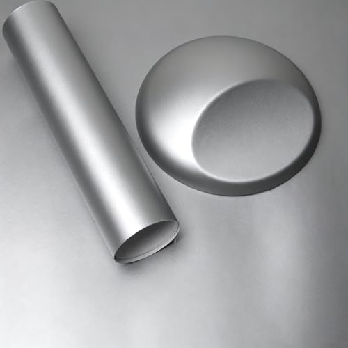 Image of 2 pcs Carbon Fiber Chevy Bowtie Emblem Overlay Sheets Front /Back Vinyl Decal Wrap (Matte Silver)