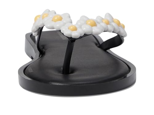 mini melissa Girl's Mini Flip-Flop Spring (Little Kid/Big Kid) Black/White 11 Little Kid M2